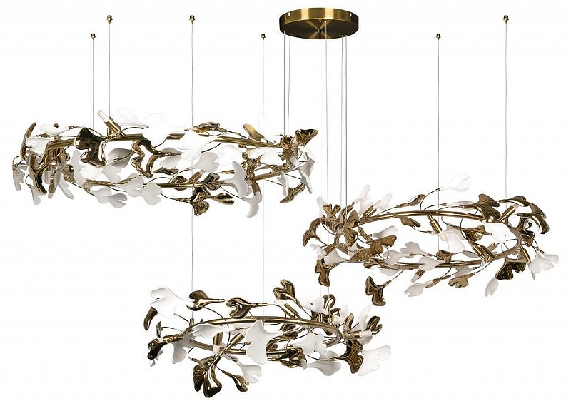 Подвесной светильник Loft it Fleur 10124/24 цвет плафона/подвески Золото, цвет арматуры Золото