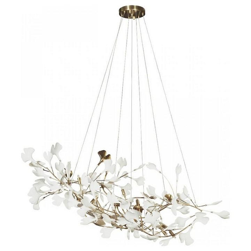 Подвесной светильник Loft it Fleur 10125/12 цвет плафона/подвески Белый, цвет арматуры Золото