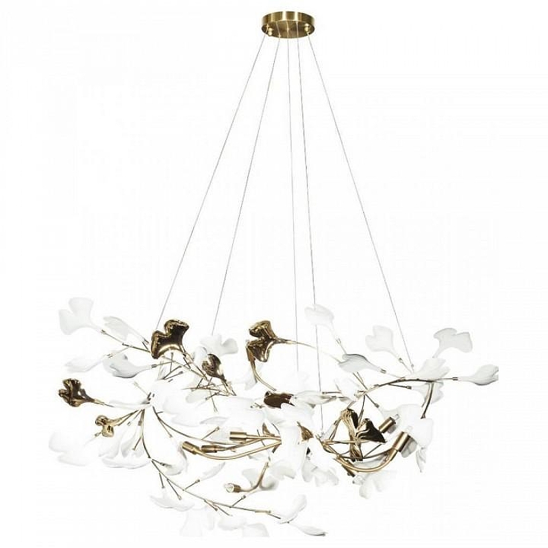 Подвесной светильник Loft it Fleur 10125/8 цвет плафона/подвески Белый, цвет арматуры Золото