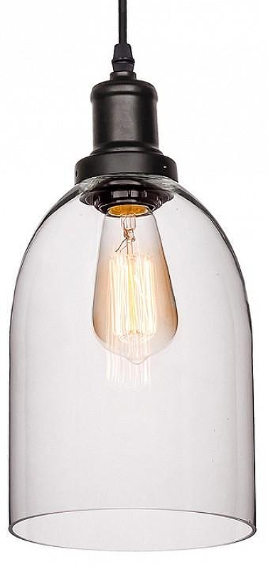 Подвесной светильник Loft it Glass Bell LOFT1814 цвет плафона/подвески Прозрачный, цвет арматуры Черный