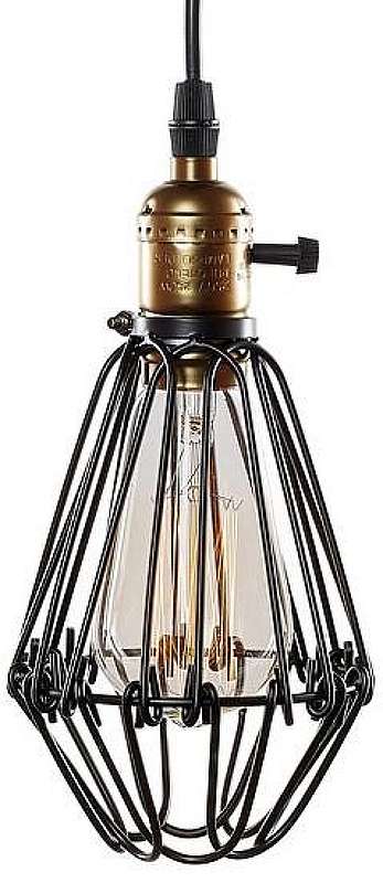 Подвесной светильник Loft it Holder LOFT2009/1 цвет плафона/подвески Черный, цвет арматуры Бронза, Черный