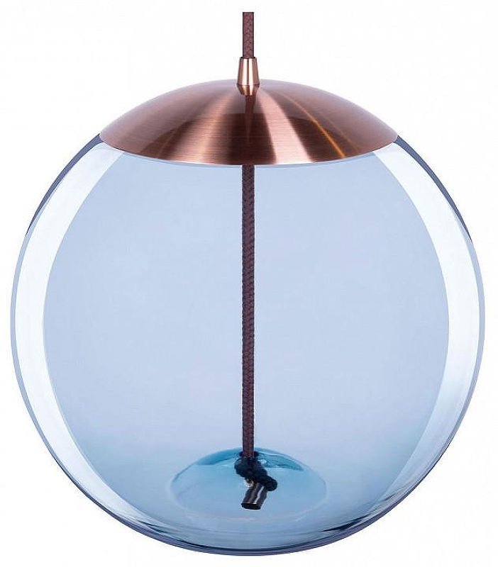Подвесной светильник Loft it Knot 8133-B mini цвет плафона/подвески Голубой, цвет арматуры Медь