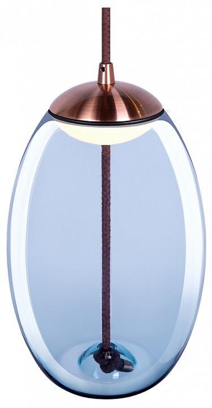 Подвесной светильник Loft it Knot 8133-A цвет плафона/подвески Голубой, цвет арматуры Медь