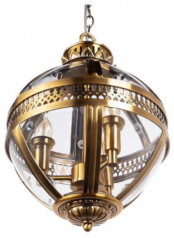 Подвесной светильник Loft it Lantern Res1dent1al LOFT3043-BR цвет плафона/подвески Бронза, Прозрачный, цвет арматуры Бронза