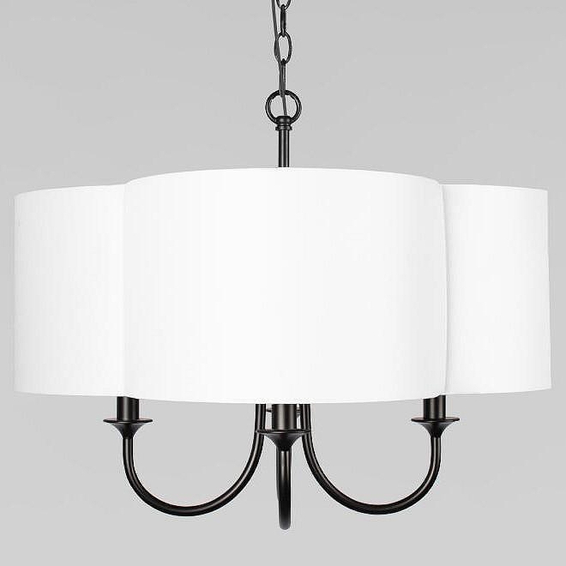 Подвесной светильник Loft it S1lence 10303P Black цвет плафона/подвески Белый, цвет арматуры Черный