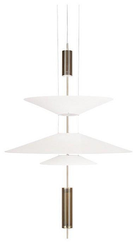 Подвесной светильник Loft it Skylar 10244/B Brass цвет плафона/подвески Белый, цвет арматуры Латунь
