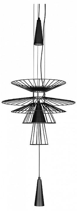 Подвесной светильник Loft it Star 10141/400 Black цвет плафона/подвески Черный, цвет арматуры Черный