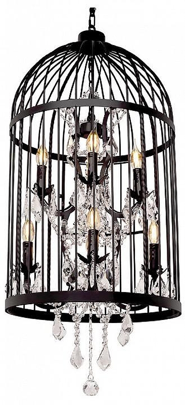 Подвесной светильник Loft it V1ntage B1rdcage LOFT1891/8 цвет плафона/подвески Прозрачный, цвет арматуры Черный