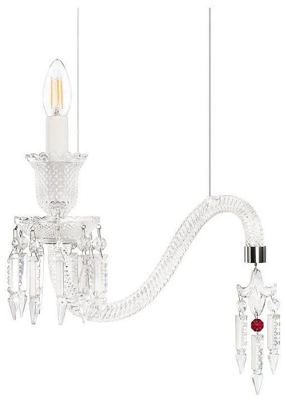 Подвесной светильник Loft it Zenith 10210P/A White цвет плафона/подвески Прозрачный, цвет арматуры Белый, Прозрачный