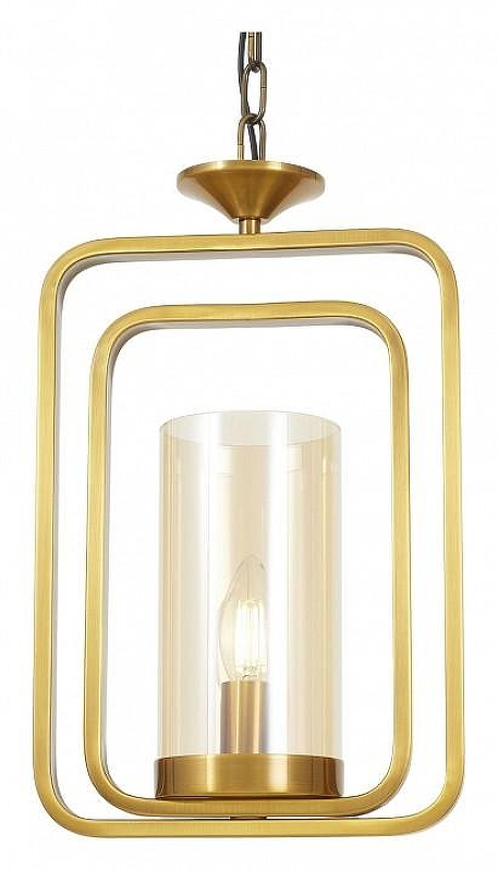 Подвесной светильник LUMINA DECO Benton LDP 1236-1 MD+AB цвет плафона/подвески Коричневый, цвет арматуры Бронза