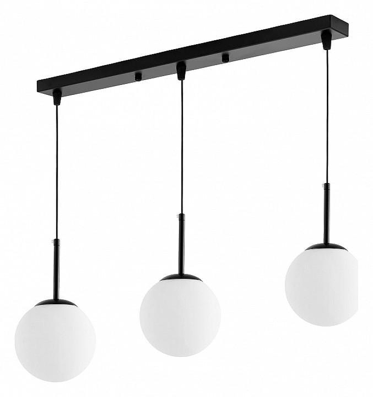 Подвесной светильник LUMINA DECO FREDICA LDP 6030-3-PR BK цвет плафона/подвески Белый, цвет арматуры Черный