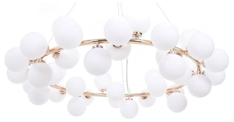 Подвесной светильник LUMINA DECO Marsiada LDP 6033-40 GD цвет плафона/подвески Белый, цвет арматуры Золото
