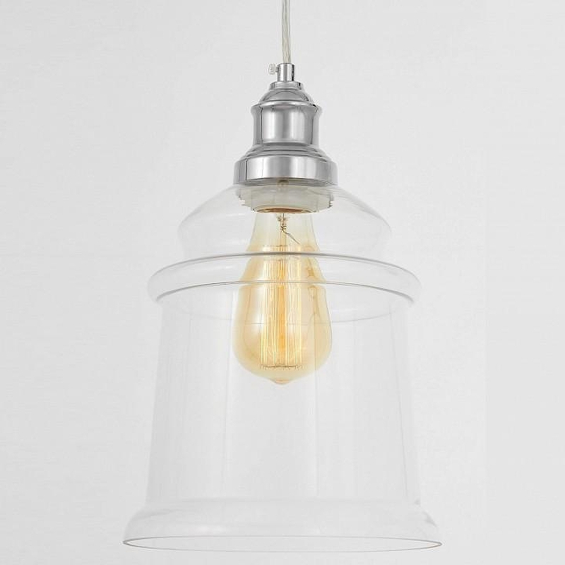 Подвесной светильник LUMINA DECO Moletti LDP 6844-1 CHR+PR цвет плафона/подвески Прозрачный, цвет арматуры Хром