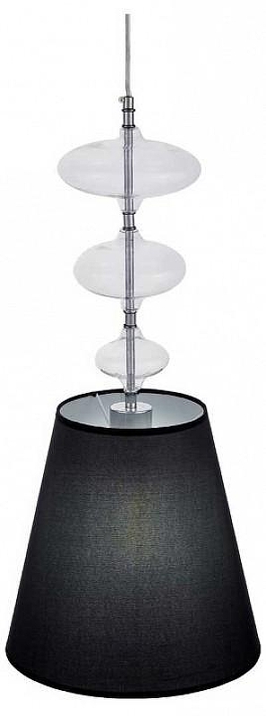 Подвесной светильник LUMINA DECO Veneziana LDP 1113 BK цвет плафона/подвески Черный, цвет арматуры Прозрачный, Хром