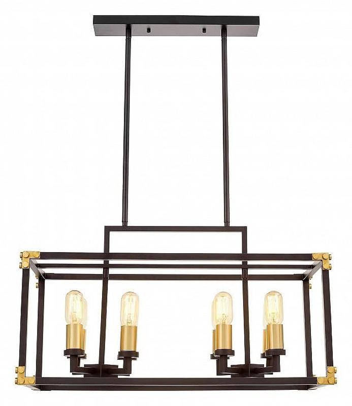 Подвесной светильник LUMINA DECO Waldorf LDP 1140-8 BK+MD цвет Черный