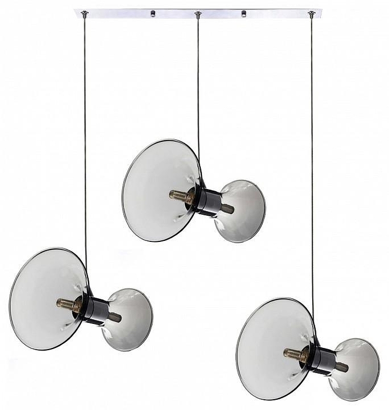 Подвесной светильник LUMINA DECO Warni LDP 6819-3 GY цвет плафона/подвески Светло-серый, цвет арматуры Хром