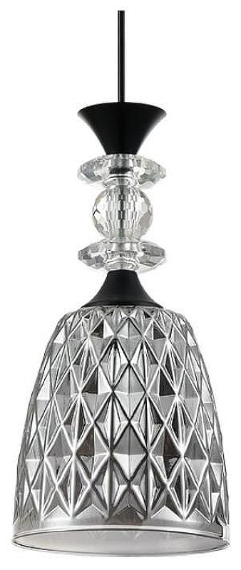 Подвесной светильник Lumion Elenika 8057/1А цвет плафона/подвески Светло-серый, цвет арматуры Черный