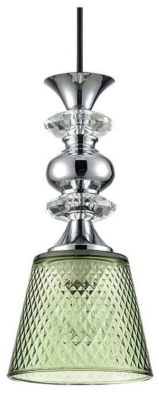Подвесной светильник Lumion Manola 8047/1А цвет плафона/подвески Зеленый, цвет арматуры Хром