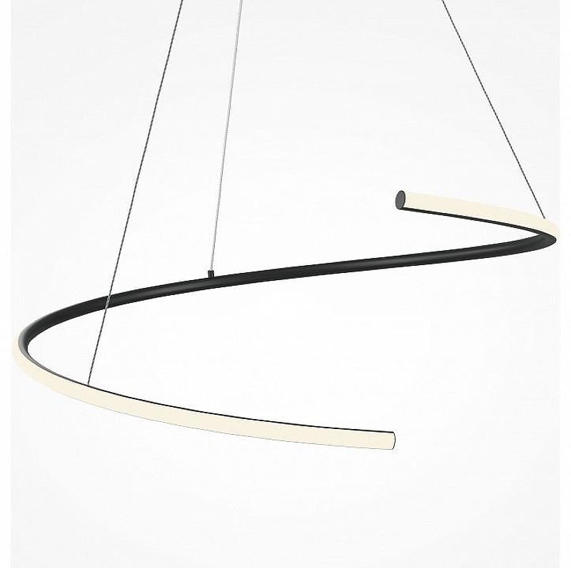 Подвесной светильник Maytoni Curve MOD242PL-L33BK цвет плафона/подвески Белый, Черный, цвет арматуры Черный