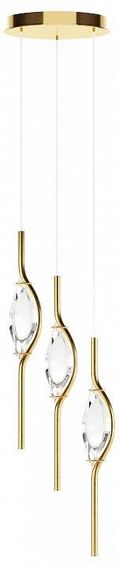Подвесной светильник Maytoni Foresight MOD347PL-L24BS3K цвет плафона/подвески Прозрачный, цвет арматуры Латунь