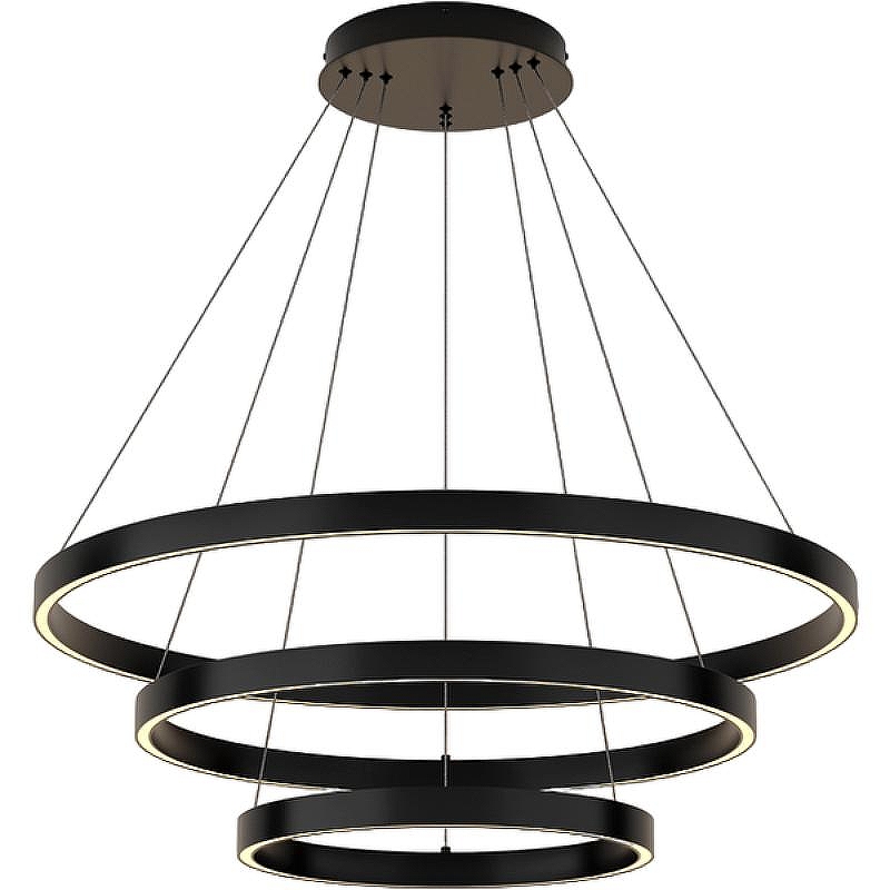 Подвесной светильник Maytoni Modern Rim MOD058PL-L100B3K цвет плафона/подвески Черный, цвет арматуры Черный