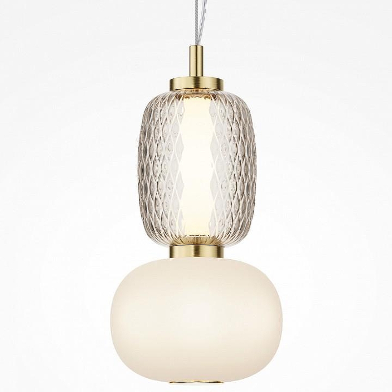 Подвесной светильник Maytoni Pattern MOD267PL-L18G3K цвет плафона/подвески Белый, Прозрачный, цвет арматуры Золото