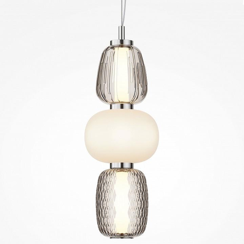 Подвесной светильник Maytoni Pattern MOD267PL-L28CH3K цвет плафона/подвески Белый, Серый, цвет арматуры Хром