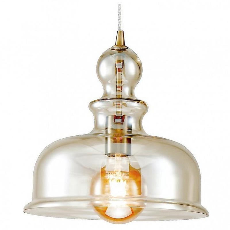 Подвесной светильник Maytoni Pendant Tone P001PL-01BZ цвет плафона/подвески Янтарный, цвет арматуры Бронза