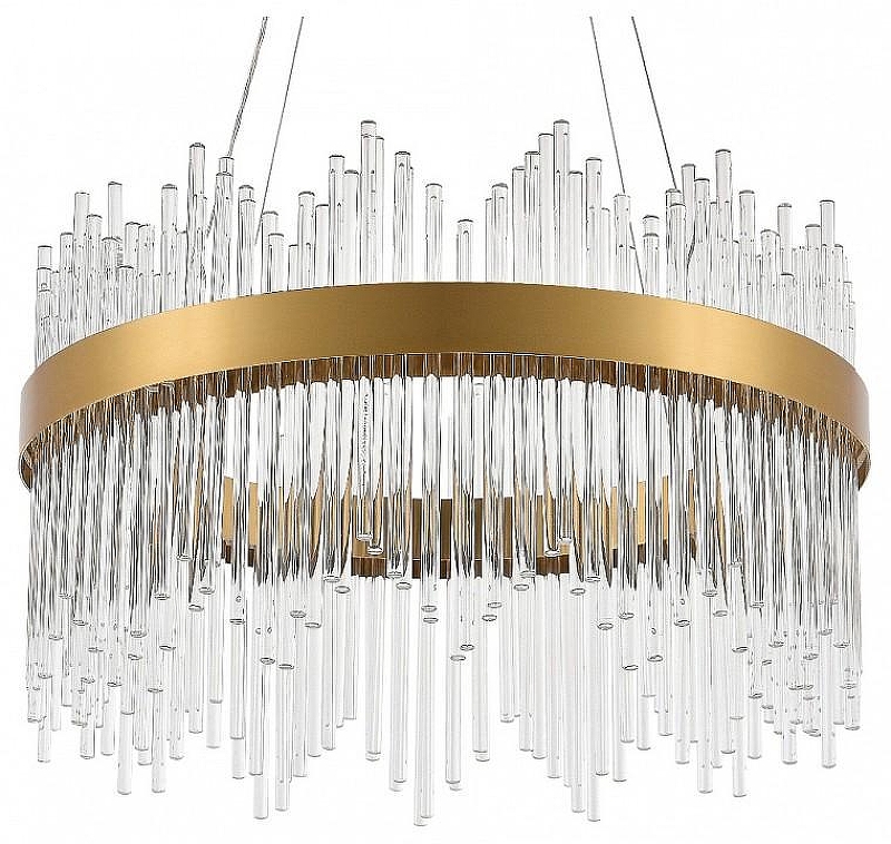 Подвесной светильник Natali Kovaltseva 8315 INNOVATION STYLE 83156 цвет плафона/подвески Прозрачный, цвет арматуры Золото