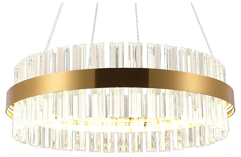 Подвесной светильник Natali Kovaltseva INNOVATION STYLE 83151 цвет плафона/подвески Прозрачный, цвет арматуры Золото