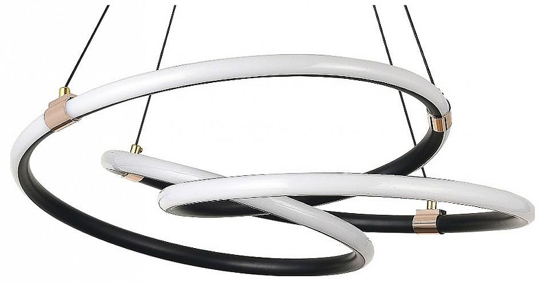 Подвесной светильник Natali Kovaltseva Smart home LED LAMPS 81291 цвет плафона/подвески Белый, цвет арматуры Черный