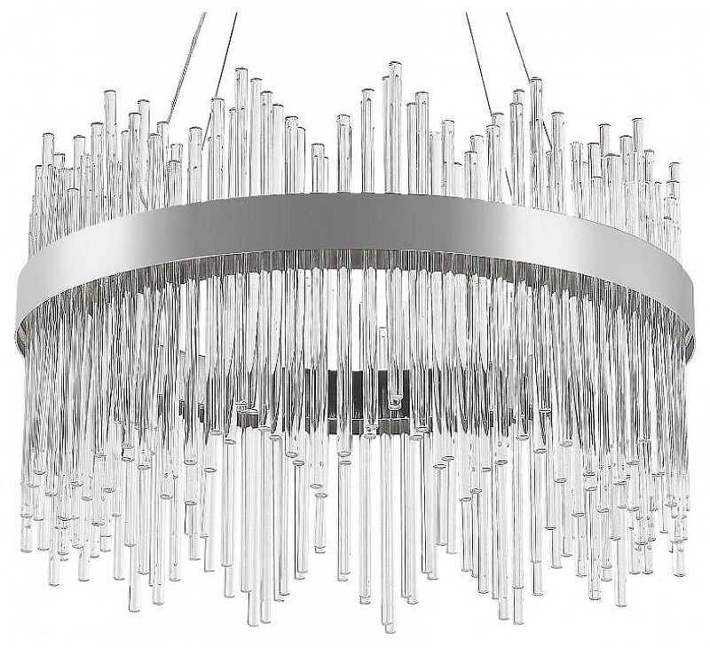 Подвесной светильник Natali Kovaltseva Smart Нимбы LED LAMPS 81261 цвет плафона/подвески Прозрачный, цвет арматуры Хром