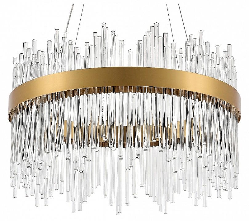 Подвесной светильник Natali Kovaltseva Smart Нимбы LED LAMPS 81260 цвет плафона/подвески Прозрачный, цвет арматуры Золото