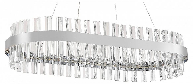 Подвесной светильник Natali Kovaltseva Smart Нимбы LED LAMPS 81253 цвет плафона/подвески Прозрачный, цвет арматуры Хром
