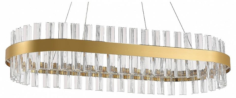 Подвесной светильник Natali Kovaltseva Smart Нимбы LED LAMPS 81252 цвет плафона/подвески Прозрачный, цвет арматуры Золото