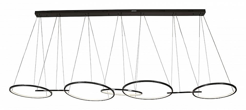 Подвесной светильник Newport 15000 15207/S black glossy цвет плафона/подвески Черный, Никель, цвет арматуры Черный, Никель