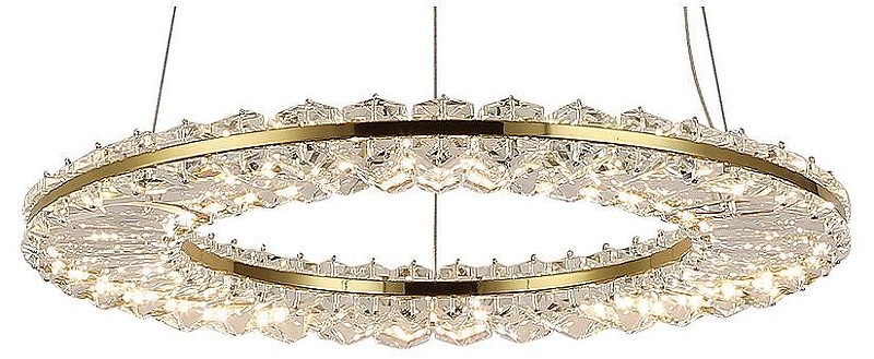 Подвесной светильник Newport 8240 8241/400 gold NEW цвет плафона/подвески Прозрачный, цвет арматуры Золото