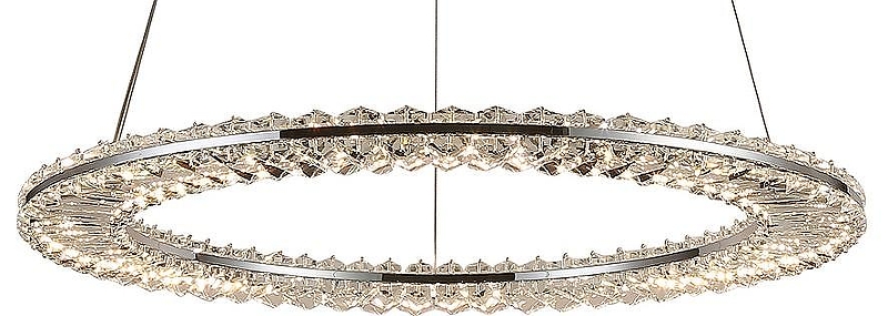 Подвесной светильник Newport 8240 8241/600 chrome цвет плафона/подвески Прозрачный, цвет арматуры Хром