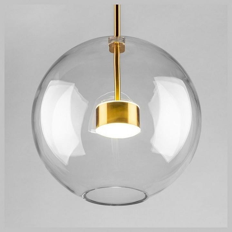 Подвесной светильник O-LUCE Bolle 18423031 цвет плафона/подвески Прозрачный, цвет арматуры Золото