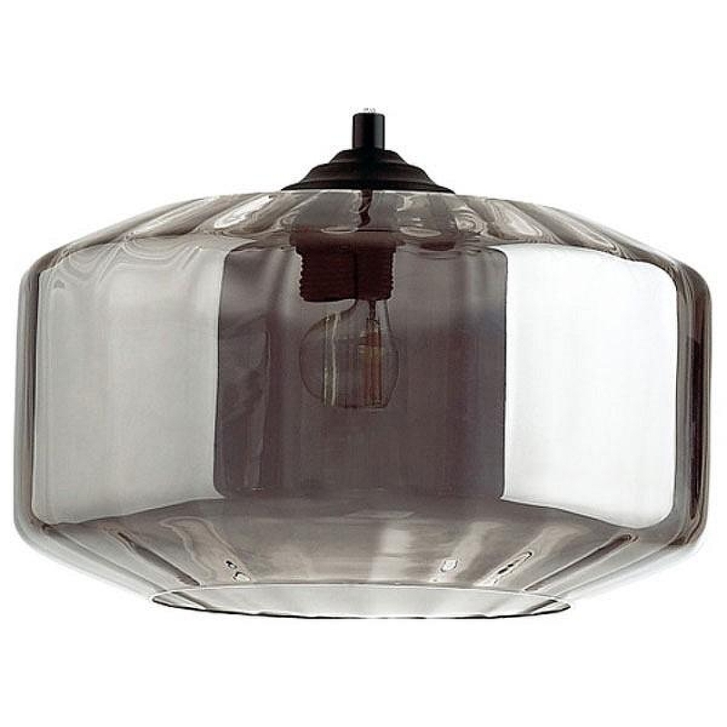 Подвесной светильник Odeon Light B1nga 4746/1 цвет плафона/подвески Светло-серый, цвет арматуры Черный