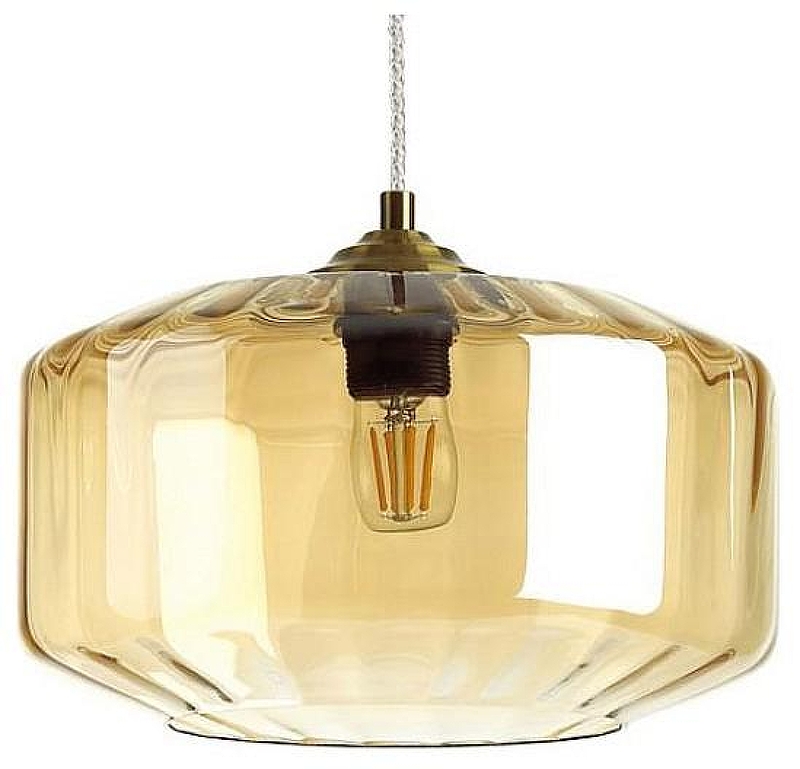 Подвесной светильник Odeon Light B1nga 4747/1 цвет плафона/подвески Оранжевый, цвет арматуры Бронза