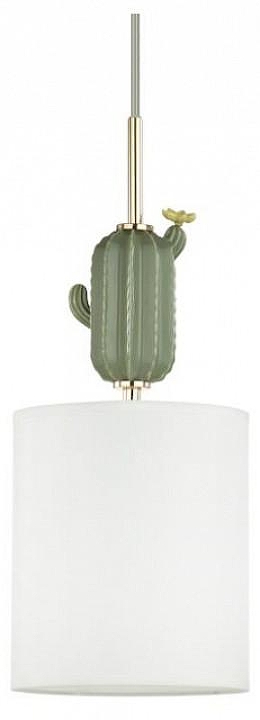 Подвесной светильник Odeon Light Cactus 5425/1 цвет плафона/подвески Белый, цвет арматуры Зеленый, Золото