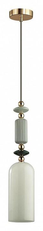 Подвесной светильник Odeon Light Candy 4861/1D цвет плафона/подвески Белый, цвет арматуры Зеленый, Золото, Розовый