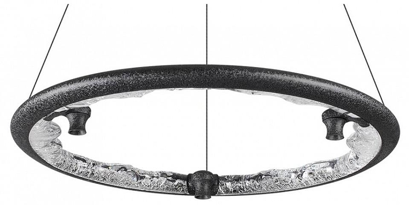 Подвесной светильник Odeon Light Cayon 7001/44L цвет плафона/подвески Прозрачный, Хром, цвет арматуры Черный