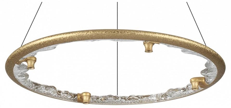 Подвесной светильник Odeon Light Cayon 7002/55L цвет плафона/подвески Золото, Прозрачный, цвет арматуры Золото