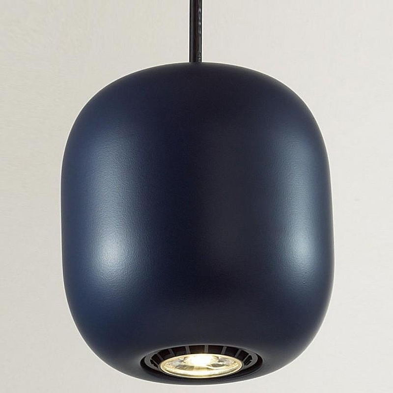 Подвесной светильник Odeon Light Cocoon 5060/1CA цвет плафона/подвески Синий, цвет арматуры Черный