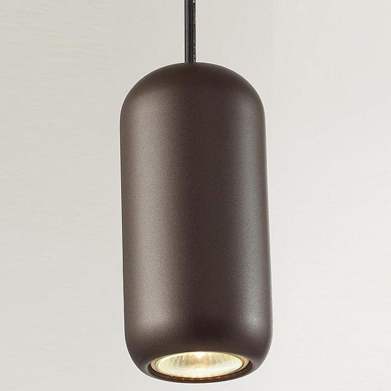 Подвесной светильник Odeon Light Cocoon 5060/1D цвет плафона/подвески Коричневый, цвет арматуры Черный