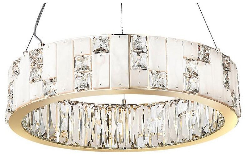Подвесной светильник Odeon Light Crossa 5072/60L цвет плафона/подвески Белый, Прозрачный, цвет арматуры Золото