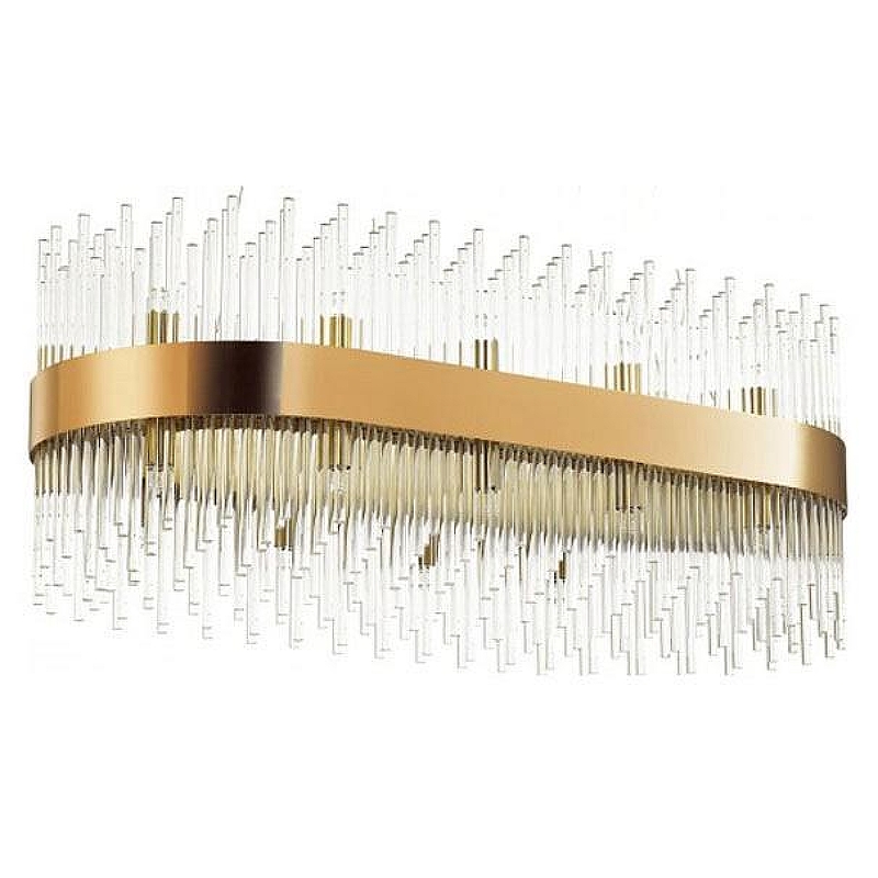 Подвесной светильник Odeon Light Focco 4722/24 цвет плафона/подвески Прозрачный, цвет арматуры Бронза