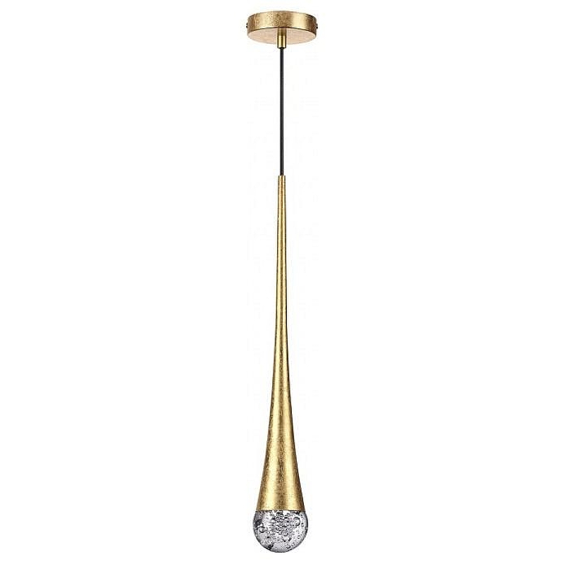 Подвесной светильник Odeon Light Gota 4278/1 цвет плафона/подвески Прозрачный, цвет арматуры Золото
